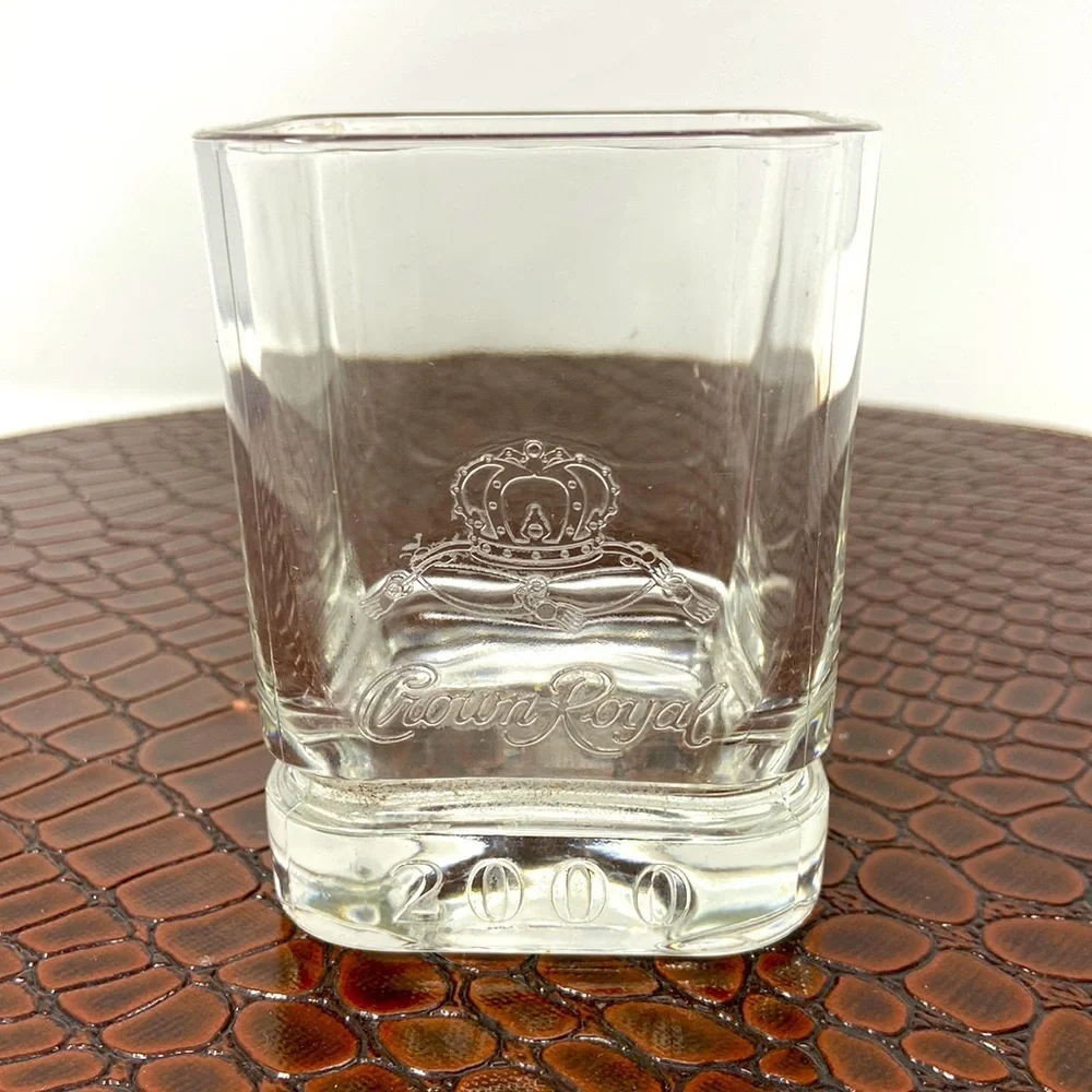 Millennium Crown Royal 2000 Whiskey Glass Vintage.